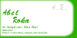 abel roka business card