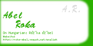 abel roka business card